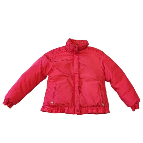 1st Down Pink Goose Down Coat. Kids size 8. - Picture 9 of 16
